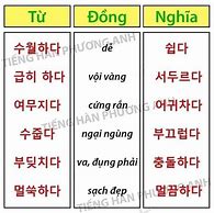 Những Ngữ Pháp Đồng Nghĩa Trong Tiếng Hàn