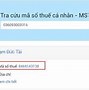 Tìm Mã Thuế Thu Nhập Cá Nhân